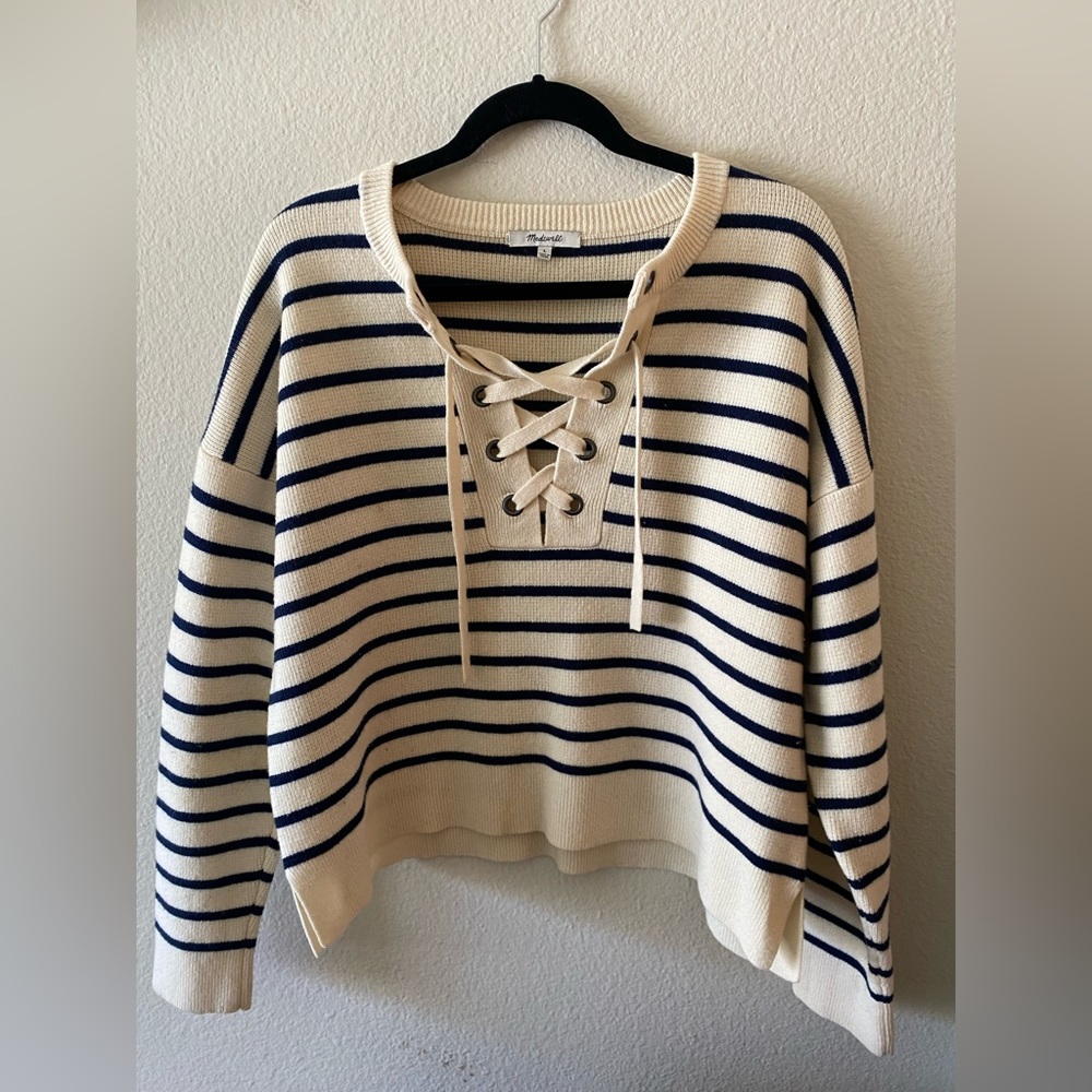 Large striped Madewell sweater